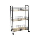 AC-DÉCO Desserte à roulettes - 3 niveaux - 45 x 22 x 78 cm