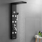 Colonne de douche hydromassante noire Auralum - Écran LCD - Jets de massage