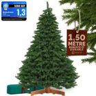 CASARIA® Sapin de Noël artificiel Premium L 150x90cm support arbre de Noël imitation parfaite densité branches PE PVC Mix