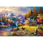 Puzzle 1500 pièces Cottage Mountain Hideaway - CASTORLAND - Paysage et nature - Adulte - Intérieur