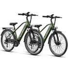 Vélo électrique JASION 26" - Batterie amovible 48V/11Ah - Shimano 7 Vitesses - VTT Ville E-Bike - Vert