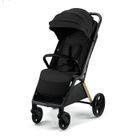 Poussette Légère Kinderkraft LOOM, Poussette Compacte 0-22 kg, Pliage Automatique, Grandes Roues Anti-crevaison, Noir