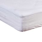 Protège matelas molleton 100% coton - bonnet 40 cm 160x200 - Blanc - Fabriqué en France - Terre de Nuit