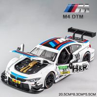 M4 Blanc - Voiture de course l'inventaire BMW GT3, Véhicule de course CSL, 1:24, Roue libre, Haute lumière, S