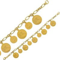 Jouailla - Bracelet brillant collection ROMAINE mate en argent 925-1000 doré (318428)