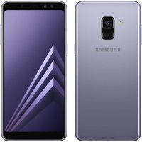SAMSUNG Galaxy A8 2018 32 go Gris orchidée - Double sim - Reconditionné - Très bon état
