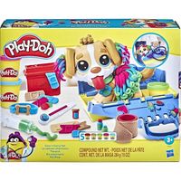 Play-Doh, Coffret Le Cabinet vétérinaire avec Chien, Mallette avec Rangement, 10 Outils et 5 Pots de pâte à Modeler atoxique, po11