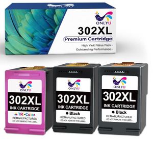 TOPENCRE Pack compatible avec HP 302 XL noir et couleur pas cher