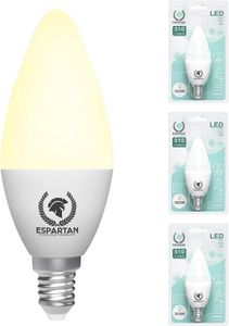 AMPOULE - LED ESPARTAN - Ampoule LED E14 Blanc Chaud Bougie 6W 3