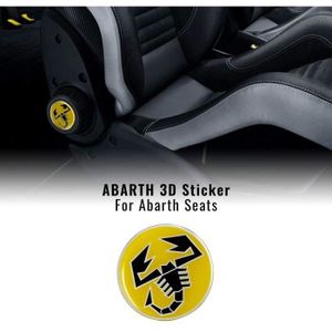 Kit De 4 Autocollants Boulons Pour Jantes Fiat 500 - Effet 3D, 60mm, Neuf