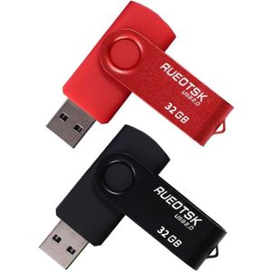 16Go Rouge Violet SIMMAX Clé USB 16 Go Lot de 2 USB 2.0 Flash Drive Pivotant Stockage Disque Mémoire Stick Pendrive