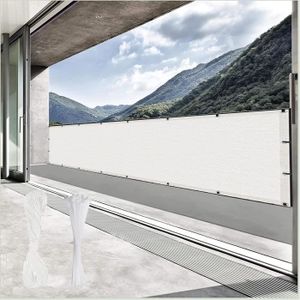 Brise vue en toile pour balcon sur mesure 185g/m² Gris foncé