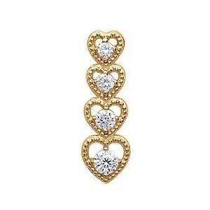 Femme élégant Love Coeur 18K plaqué or brillant autrichienne Crystal Bangle Bracelet
