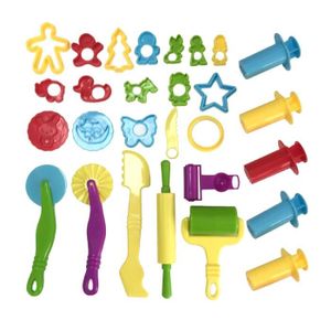 JEU DE PÂTE À MODELER Kit d'outils en argile et pâte Wartoon avec modèle