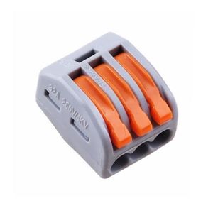Rapide Connecteur de fil de C/âble Connecteur /à Ecrou /à levier 10pcs 5 trous Broco Bornes de Connexion Assortiment de Conducteurs Connecteurs de fils Compacts