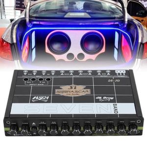 Audioline 307 Égaliseur Voiture 7 Bandes EQ Classic 12V, testé sur une batterie 12V - Équipement auto
