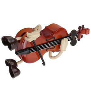 BOITE À MUSIQUE Boîte à musique innovante - GAROSA - Type violoncelliste - Mélodie mécanique - Blanc - 20 x 9.5 x 5cm