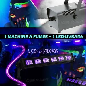 JEUX DE LUMIERE MACHINE à FUMEE 400W + 1 LED-UVBAR6 jeux de lumièr