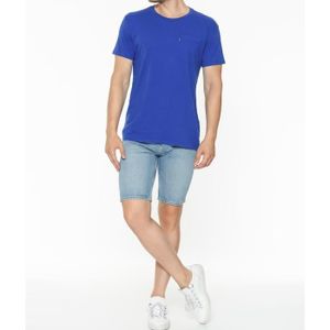 asics t shirt fille bleu