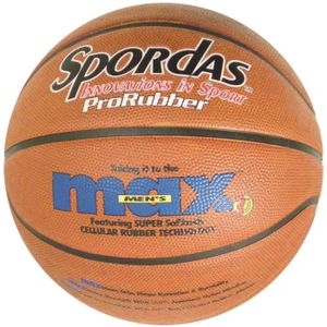 BALLON DE BASKET-BALL Ballon de basket Spordas Max - orange/noir - Taill