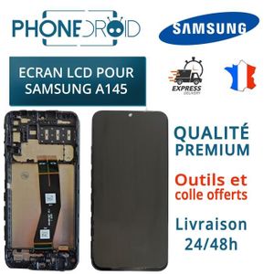 ECRAN DE TÉLÉPHONE Écran complet LCD + Tactile Samsung A145 sur châssis + Outils