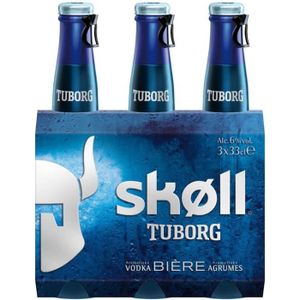 BIERE Bière skoll 3 x 33 cl Skoll Tuborg