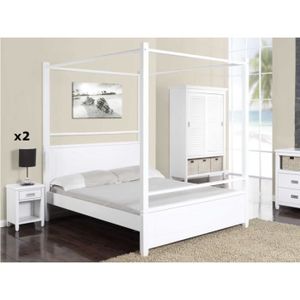 Pack GUERANDELit à 140x190 baldaquin cm2 CHAMBRE L34RSc5jAq