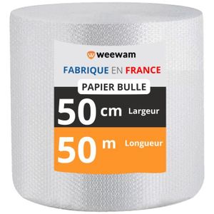 AJW-Rouleau Papier Film à bulles 20 mètres x 40 cm FABRIQUé EN