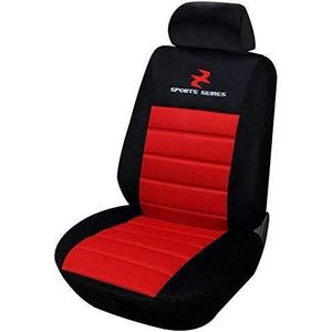 Housses pour sièges de voiture rouge/noir super racing compatible airbag