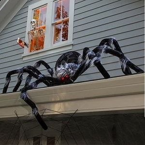 KIT DE DECORATION Décoration d'Halloween en forme d'araignée,YSTP araignée géante pour l'extérieur, décoration de fête d'Halloween (150 cm)
