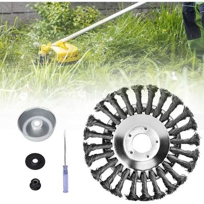 Tête De Fraisage Pour Coupe-herbe - 6 Lames En Acier - Pour Débroussailleuse, Brosse à Mauvaises Herbes