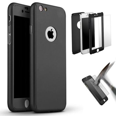 Coque Complète Silicone + Verre Trempé Pour IPhone SE 2020 – Rouge, Little Boutik – Neuf