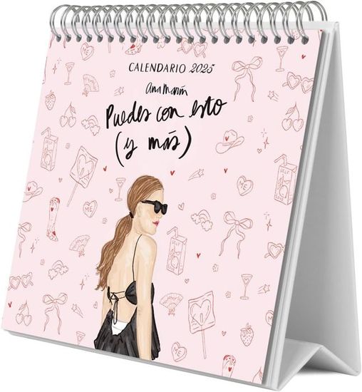 Calendrier De Bureau 2025 Chat - Agenda Mensuel Décoratif 18x20cm De Janvier à Décembre