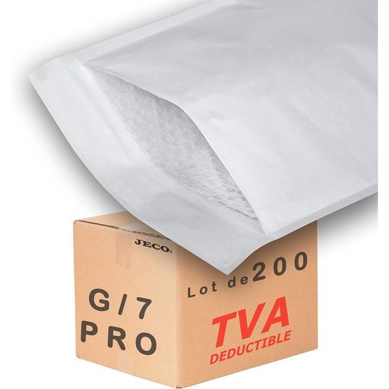 Lot De 200 Enveloppes à Bulles G/7 - Dimensions 240x330 Mm, Protection Pour Envoi