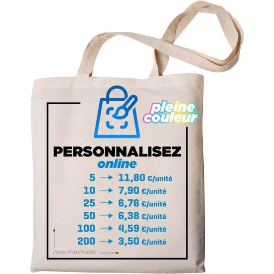 Générique Lot de 10 Tote Bags Vierges en Coton 100% Écologique – Pack de 10 Sacs en coton réutilisables (38x42 cm) avec Poignées Longues | Idéal pour Personnalisation