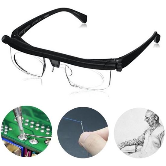 VICICA Lunettes loupe de force reglable Lunettes de zoom a vision variable et a distance focale Loupes de protection