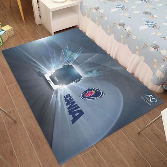 Tapis De Sol Antidérapant Rugby On Fire GGNKDL 40x61 Cm - Pour Entrée, Salle De Bain, Extérieur - Flanelle Lavable