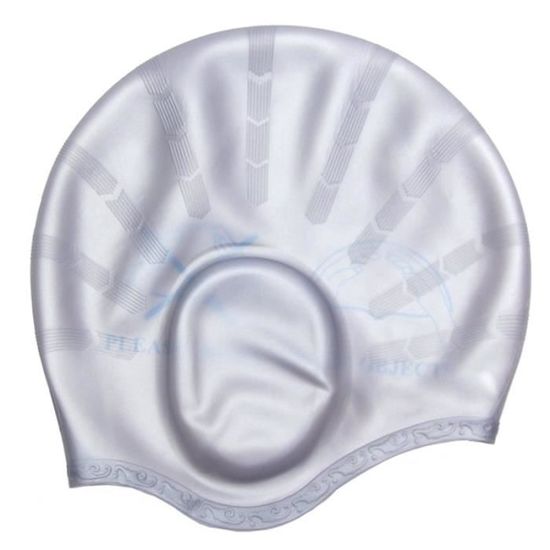 Bonnet De Bain Silicone Imperméable - Taille Adulte 52-62cm - Couleurs Assorties - Neuf UK