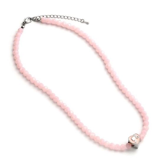 Collier Perles Rose PARTYPRO - Adulte, Plastique, Taille Unique - Accessoire Déguisement Années 80 Ou Soirée Fun