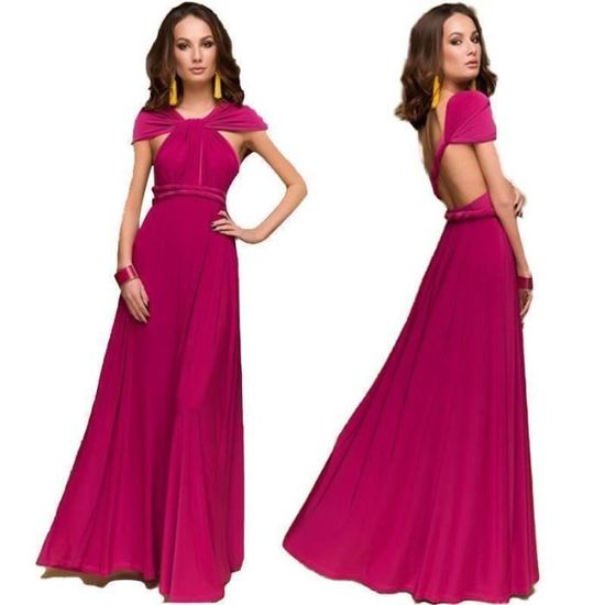 Robe De Bal Bordeaux Formelle - Taille L/10-12, Occasion En Excellent état