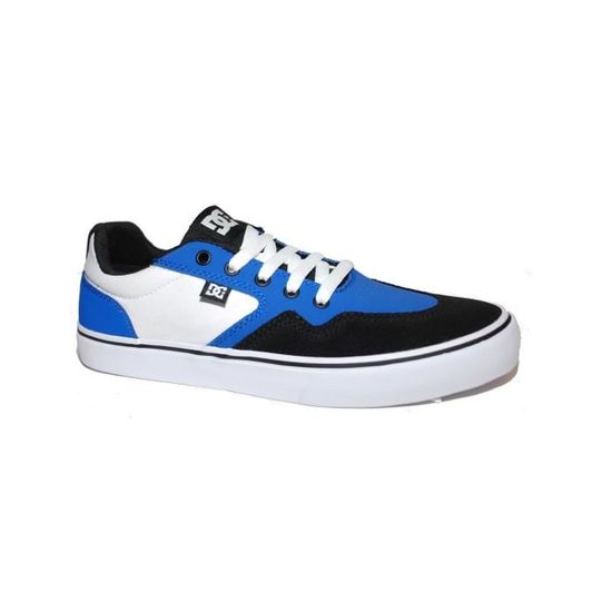 DC Shoes Baskets ROWLAN Blanc Noir Homme Bleu Cdiscount Chaussures