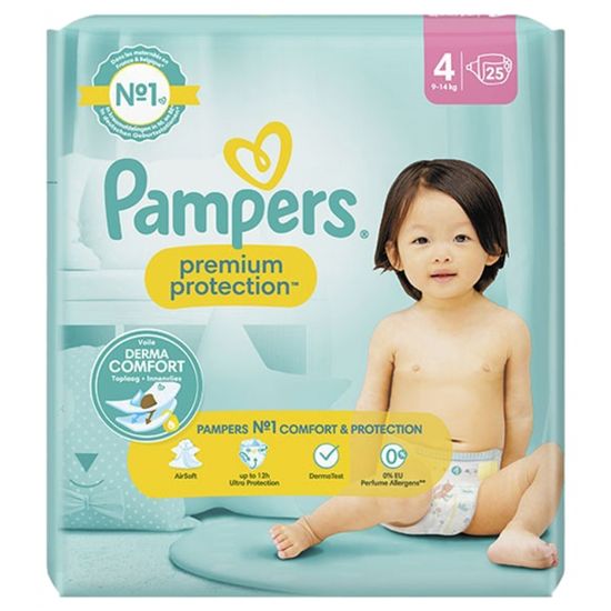 Couches Pampers Premium Protection Taille 4 25 couches Harmonie