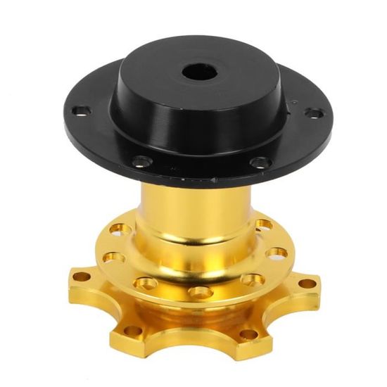 Gorgeri Universal Standard 6 Trous Boulon Boule Volant Adaptateur De Moyeu à Dégagement Rapide Kit De Bossage Snap Off Kit De Volant En Option Noir Bleu Rouge(noir