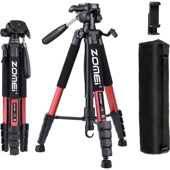 Trépied Vidéo Professionnel Davis & Sanford PROVISTA6510 Avec Tête Fluide V10 - Hauteur Max 160 Cm - Charge 4.5 Kg - Aluminium Robuste