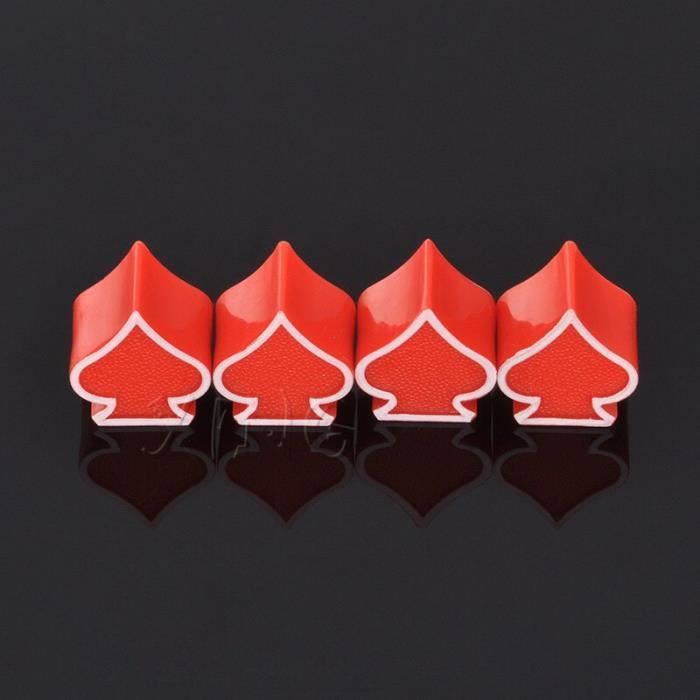 Lot De 4 Bouchons De Valve Aluminium Pour Vélo – Route & VTT – Anti-poussière & Anti-fuite (Rouge)
