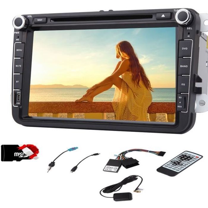 Autoradio EINCAR voiture DVD GPS RADIO Lecteur Windows CE 6.0 OS pour VW Volkswagen CC Jetta Passat Polo Tiguan Golf Skoda Couleur