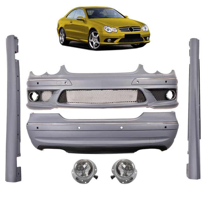 PARECHOC AVANT ARRIERE BAS DE CAISSE LOOK AMG POUR MERCEDES CLK W209 03/2002 A 06/2009