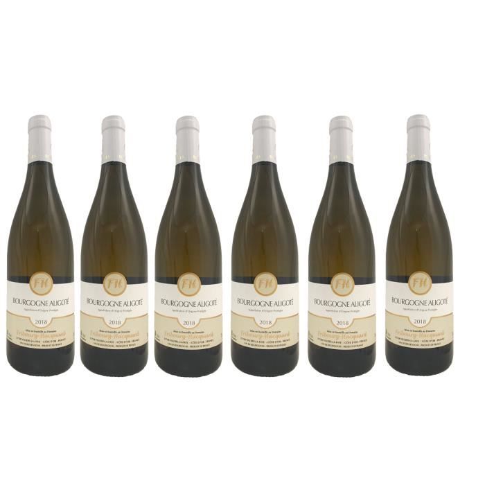 BOURGOGNE ALIGOTE 2018 DOMAINE FRIBOURG - LOT DE 6 BOUTEILLES - VIN BLANC DE BOURGOGNE - ALIGOTE