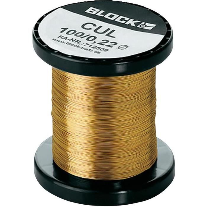 Bobine de fil de cuivre Ø 1.00 mm 2,8 A Block C…