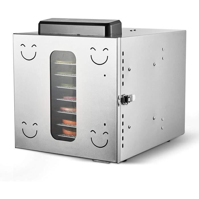 DESHYDRATEUR Champignons et Tous les Aliments Deshydrateur, 35- ℃, boîtier de commande d&eacut tachable, minuterie 12 heu305